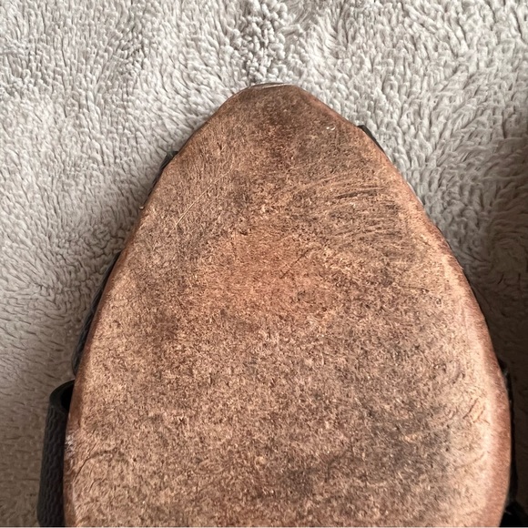 Vince Neves D'orsay Structured Leather Contemporary Woven Flats Black Sz 7 - Picture 6 of 14